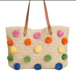 Inc tropical straw tote